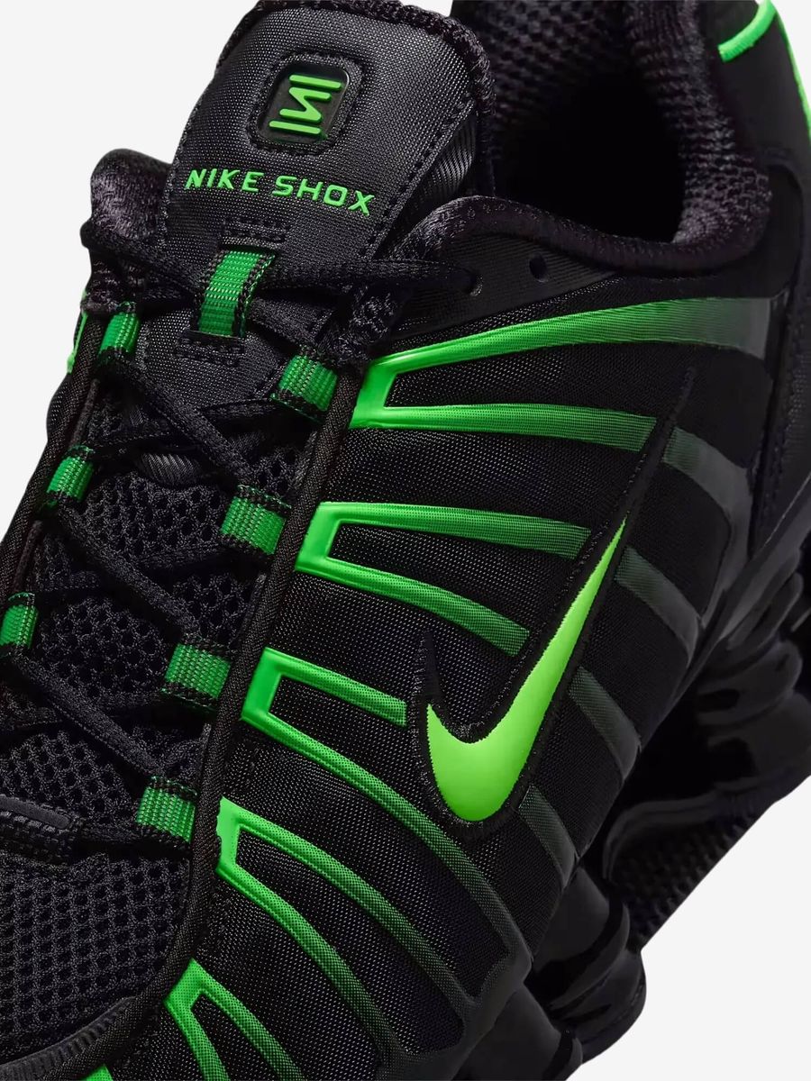 NIKE — Кроссовки Shox TL Black/Green Strike/Black
