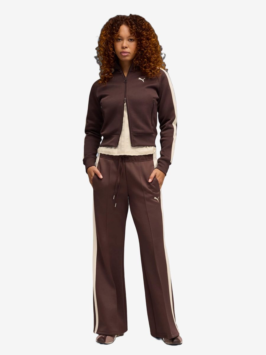 PUMA — Олимпийка T7 Always ON Short Track Jacket Chocolate Brown
