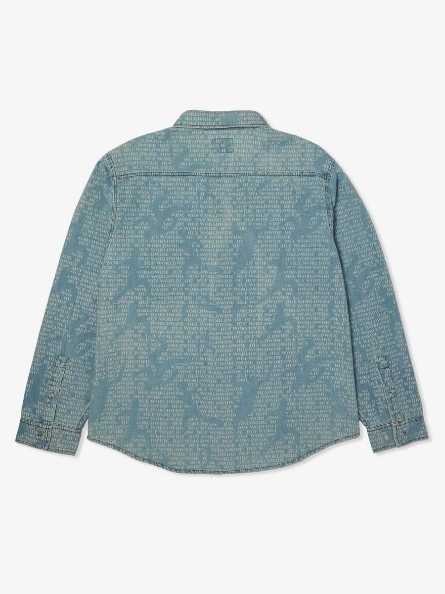HUF — Рубашка Ceremony Denim Shirt Indigo
