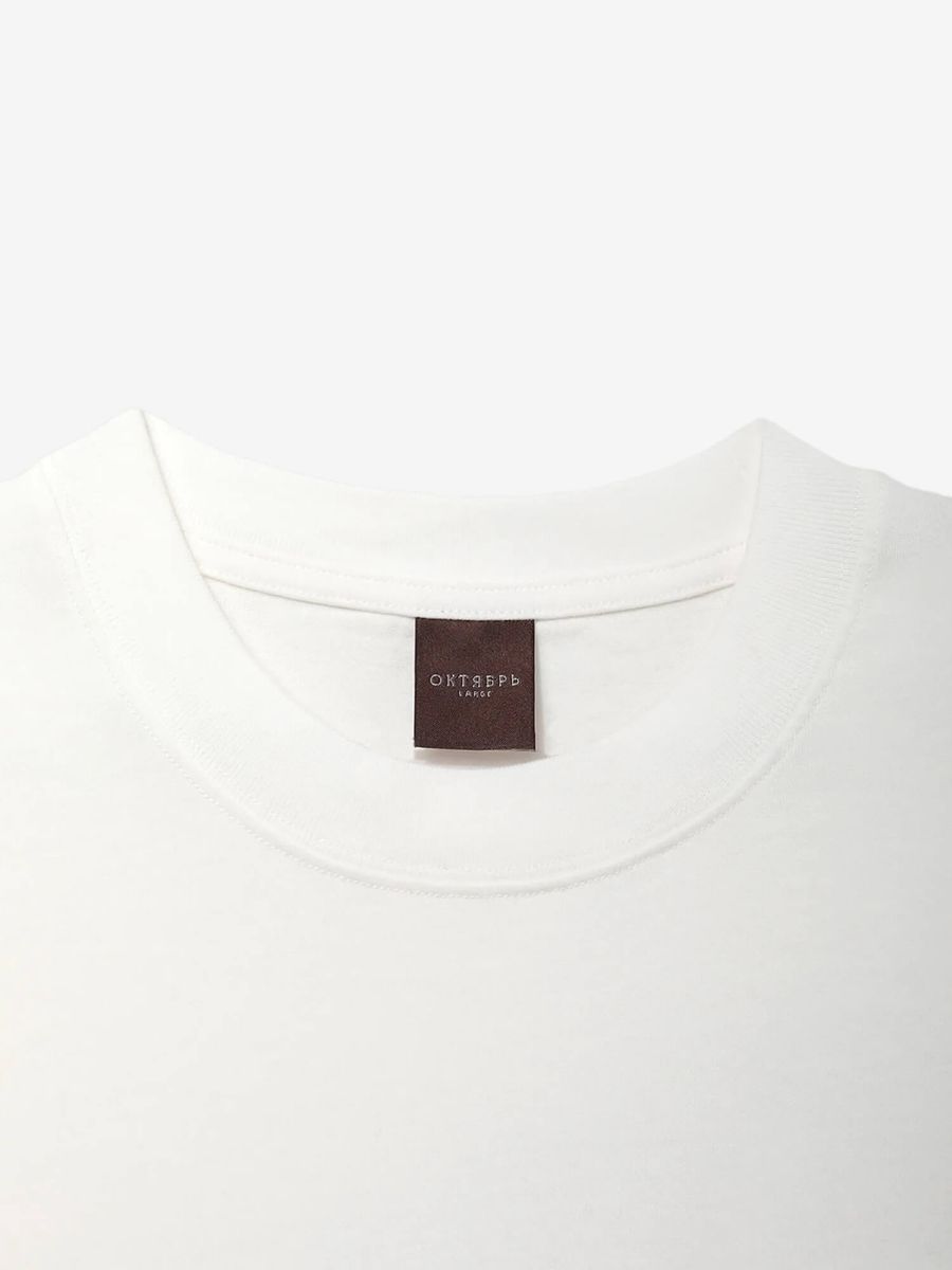 ОКТЯБРЬ — Лонгслив SS'26 Speed White