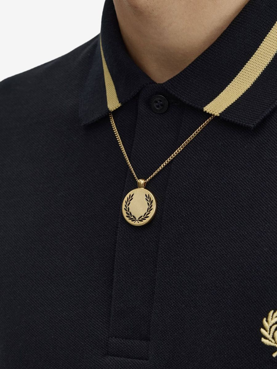 FRED PERRY — Подвеска Laurel Wreath Pendant Necklace Gold