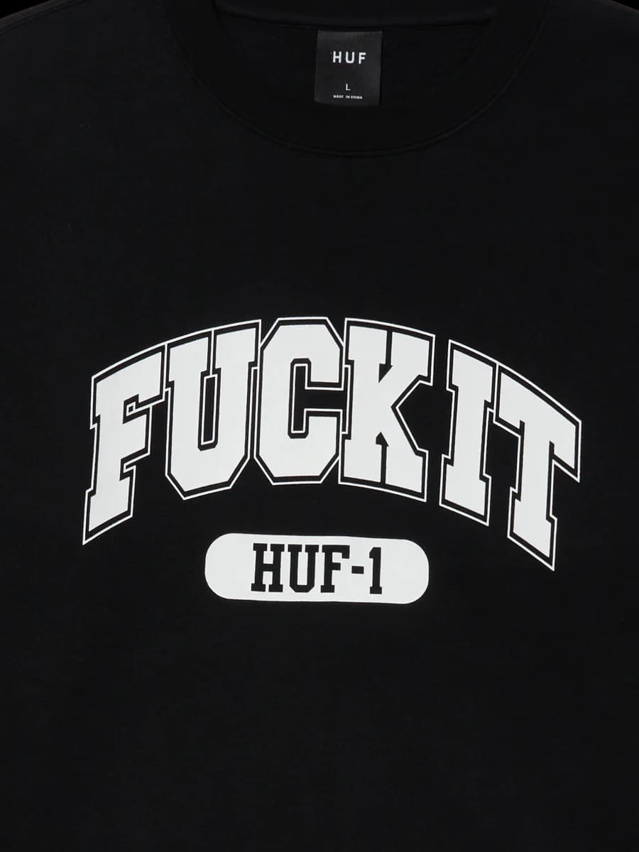 HUF — Свитшот Fock It Black