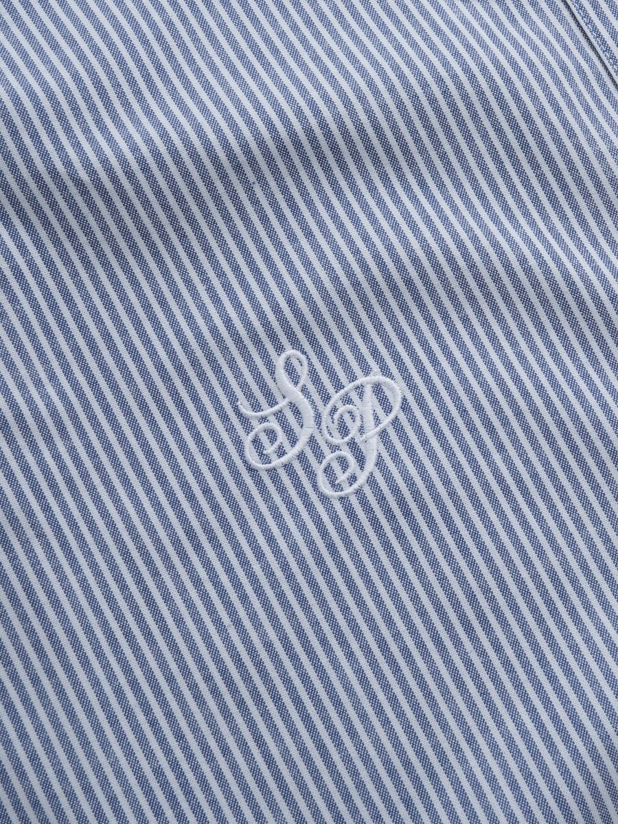 SAILOR PAUL — Рубашка Stripe Embroidery Голубой
