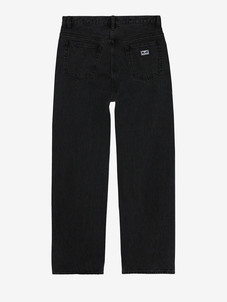 OBEY — Джинсы Boxcar Straight Leg Denim Faded Black