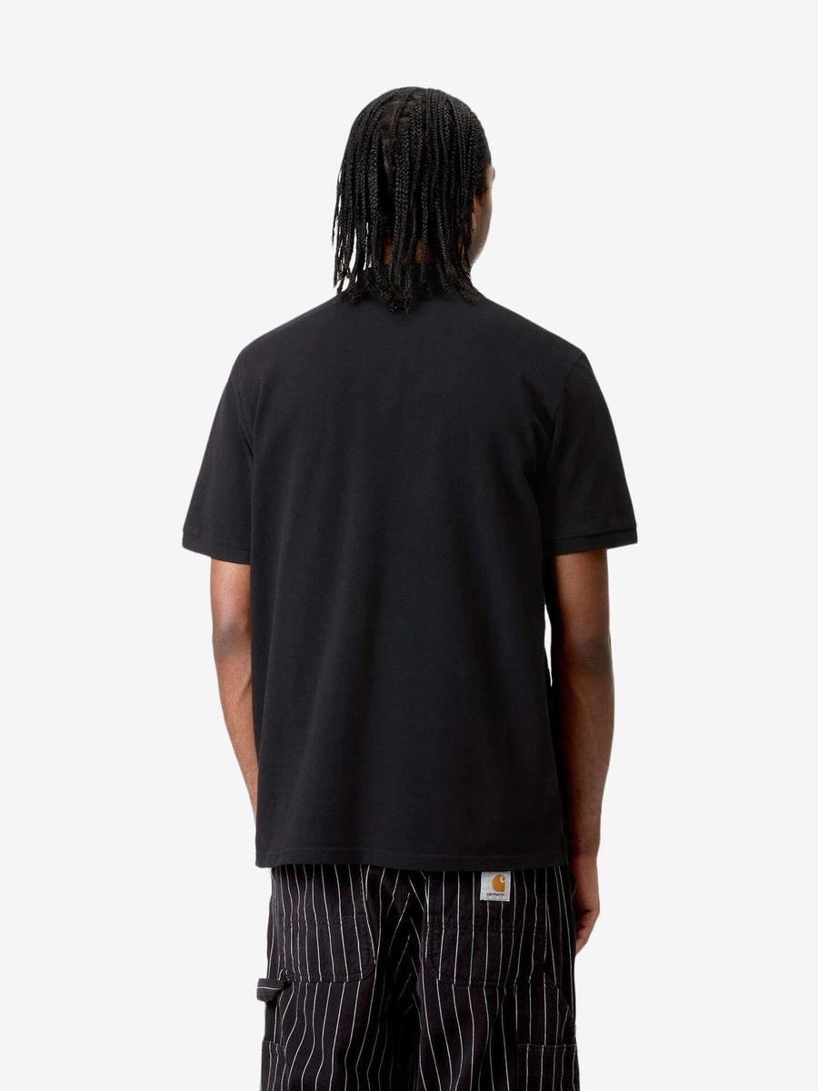 CARHARTT WIP — Футболка Поло Chase Pique Black/Gold
