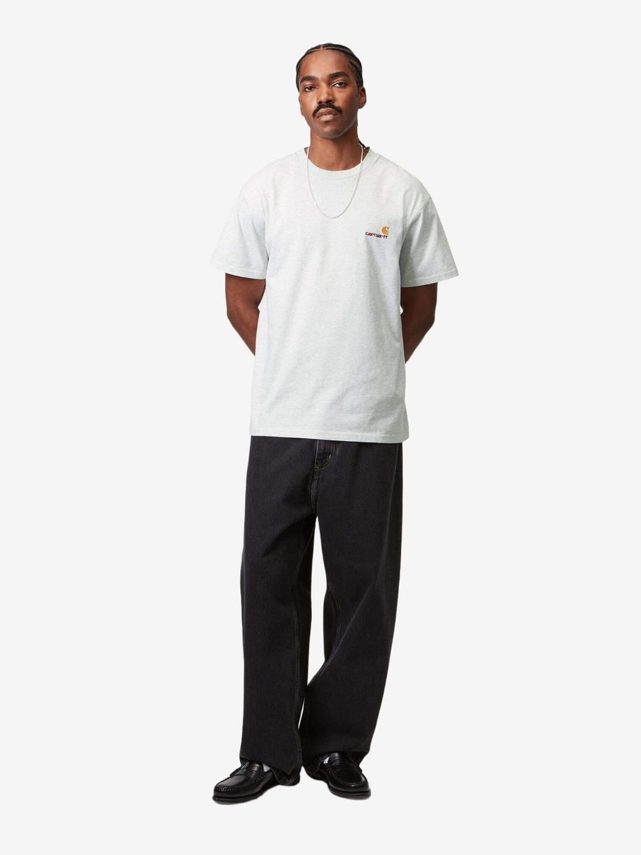 CARHARTT WIP — Футболка American Script Ash Heather