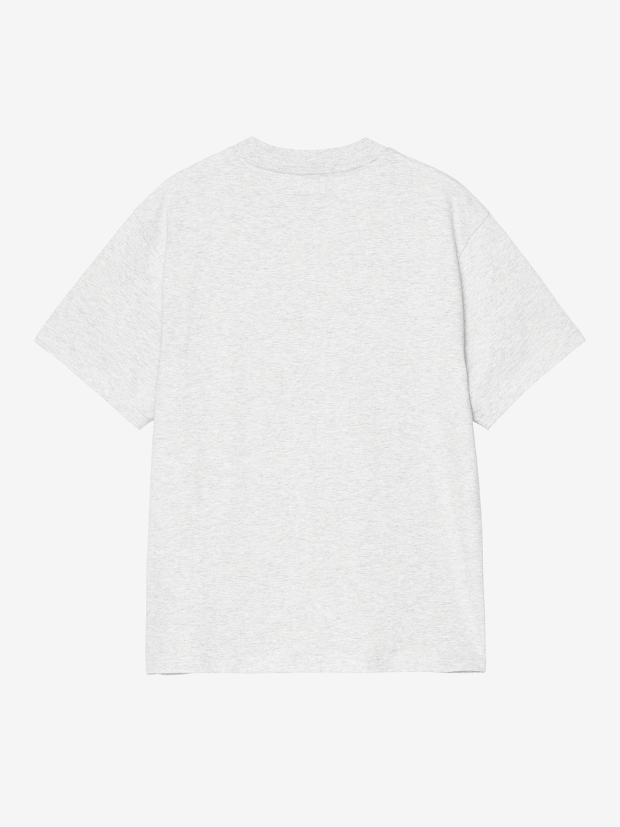 CARHARTT WIP — Футболка W S/S Pocket Heart Ash Heather/Red