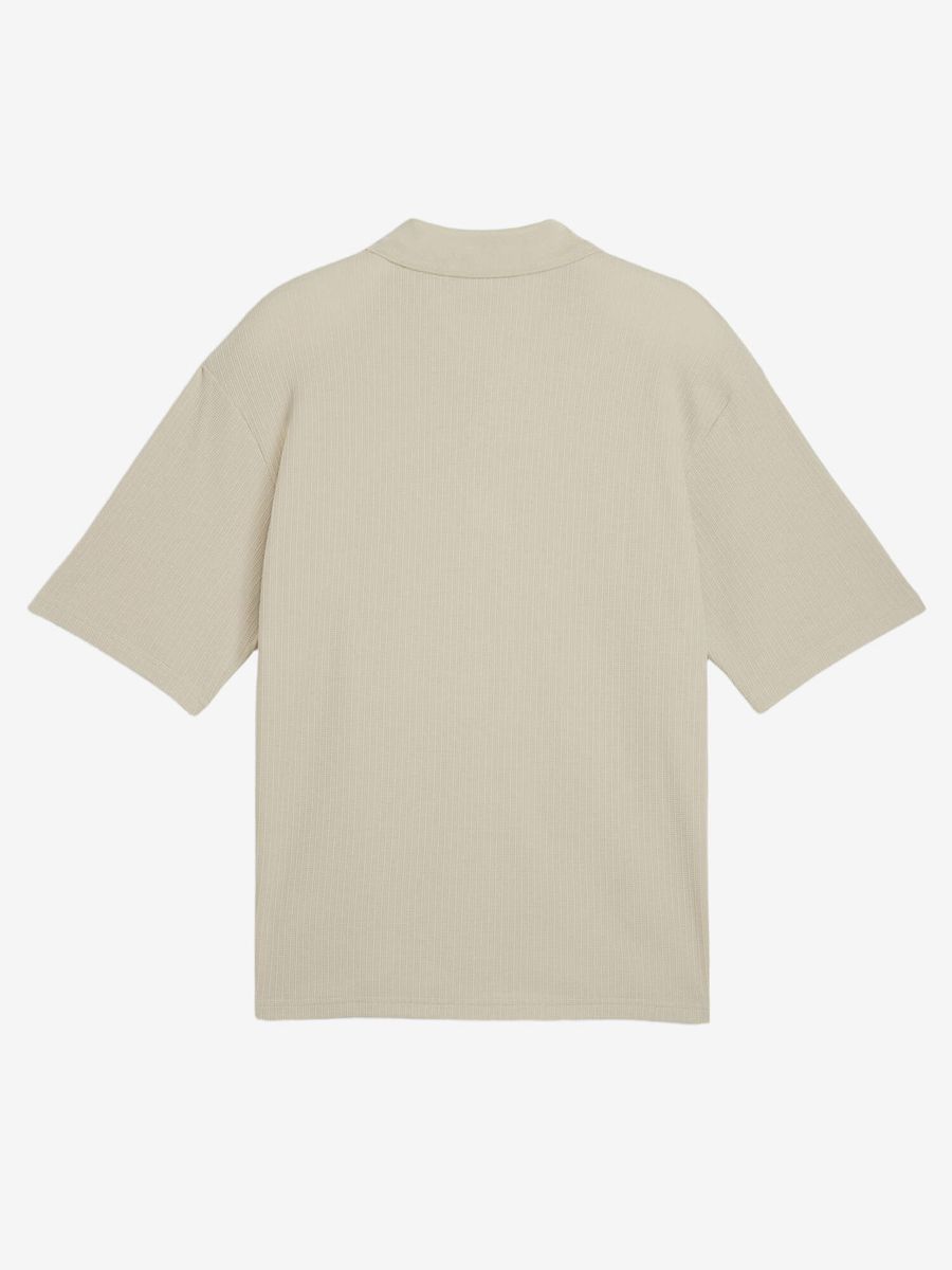 PUMA — Футболка Поло Wardrobe ESS Boxy Polo Pebble Gray