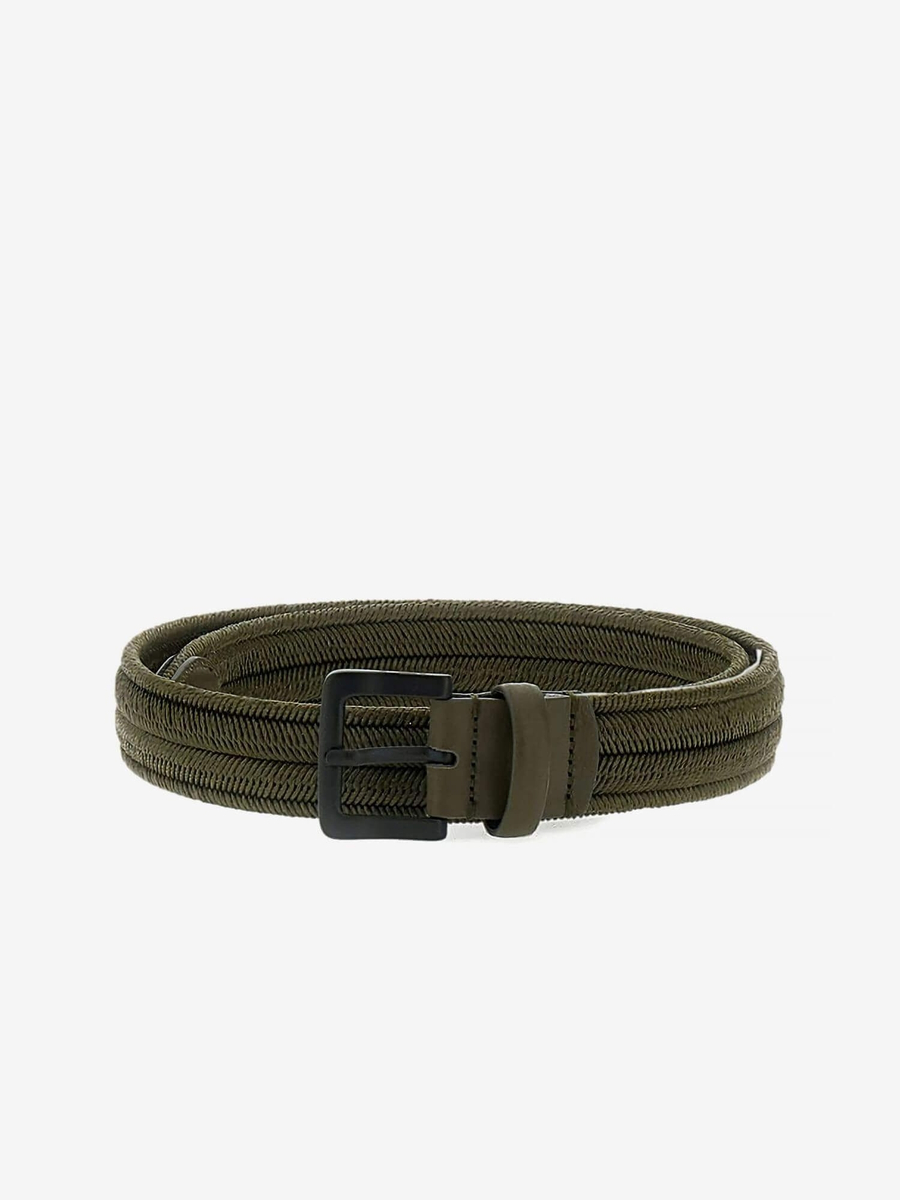 C.P. COMPANY — Ремень Braided Cotton Mixed Belt Ivy Green