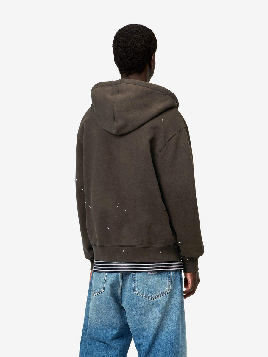 CARHARTT WIP — Худи Painter Zip Tobacco (Destroy Wash, Splatter)