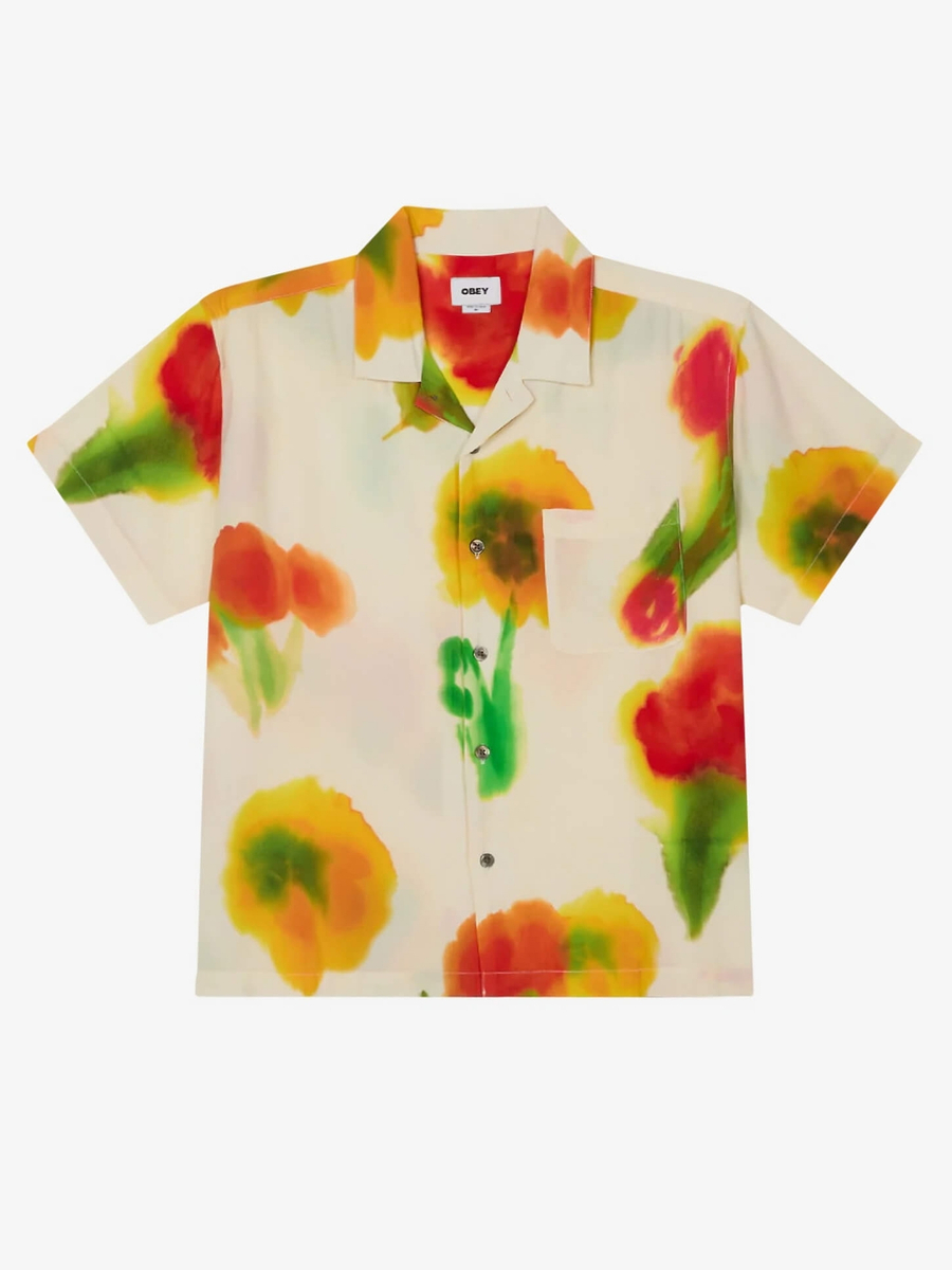 OBEY — Рубашка Kinney Woven Cream Multi