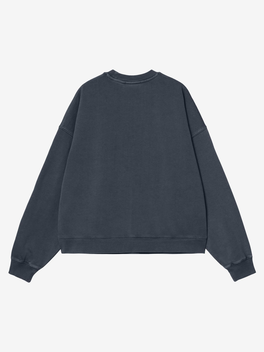 CARHARTT WIP — Свитшот W Benton Sweat Carbon (Garment Dyed)