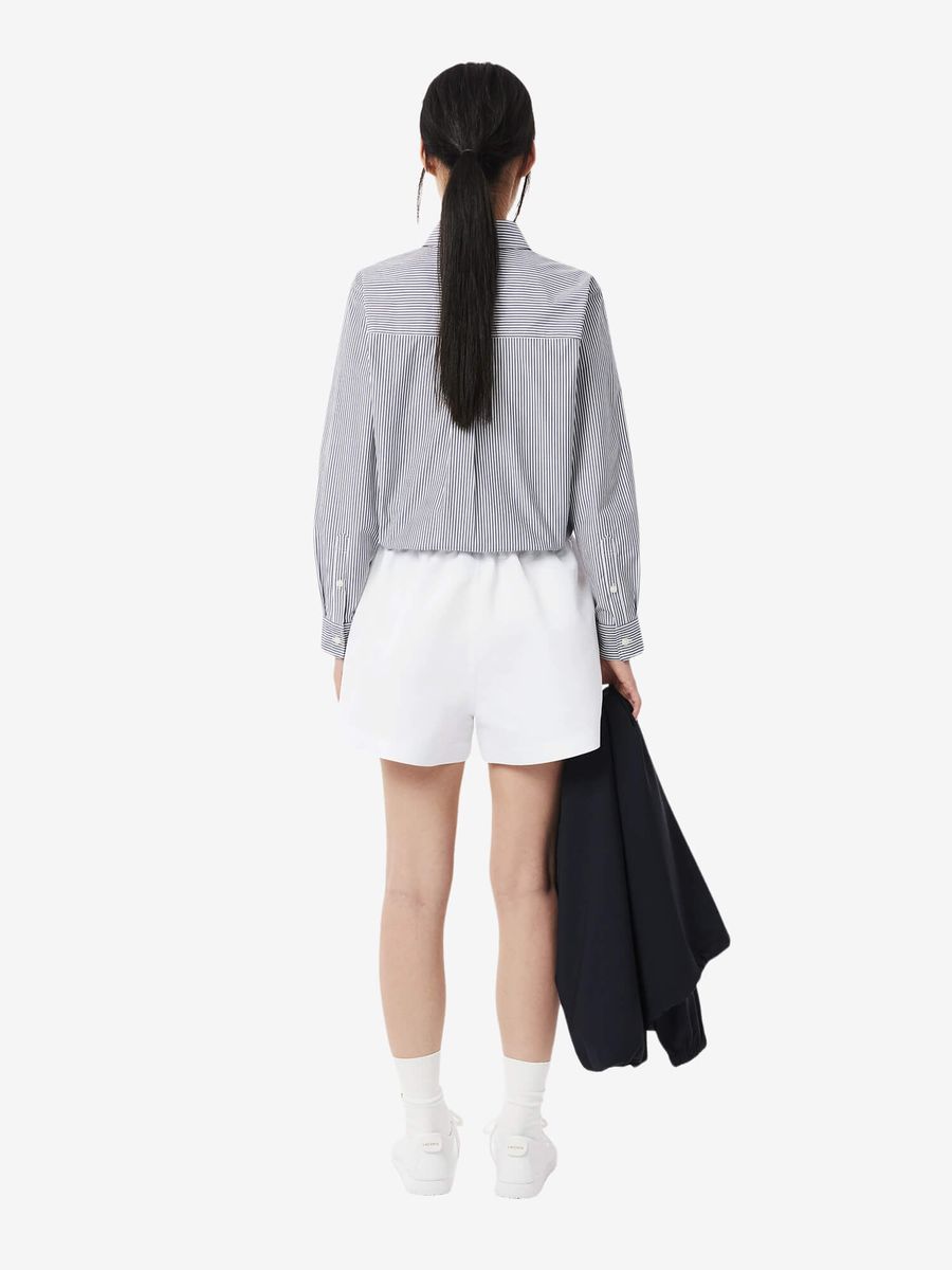 LACOSTE — Шорты W Long Printed Short White