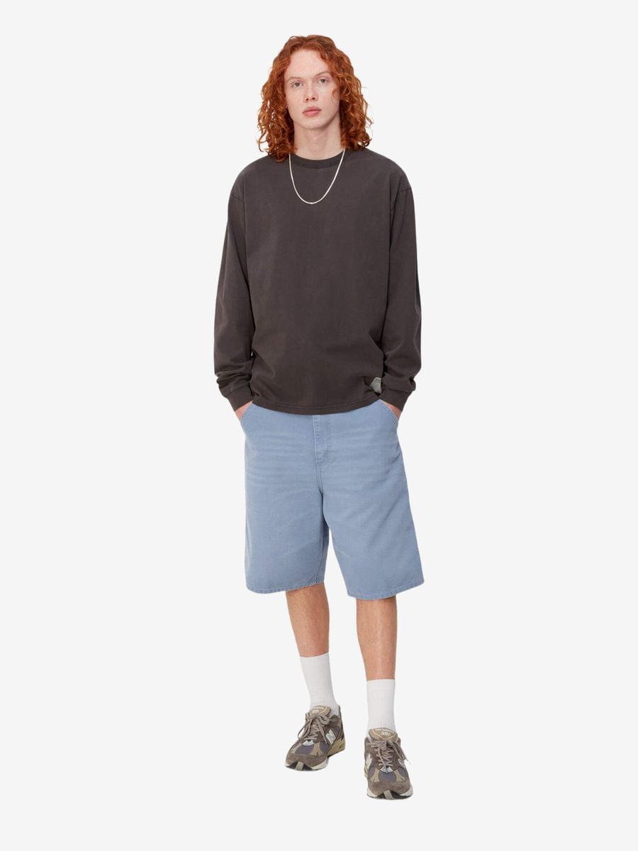 CARHARTT WIP — Шорты Single Knee Bay Blue (Aged Canvas)