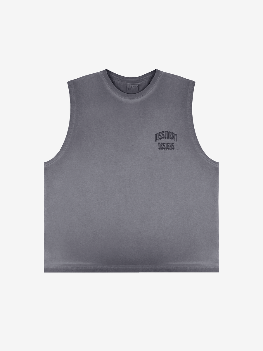 DISSIDENT — Майка DD Varsity Dyed Tank Top in Concrete