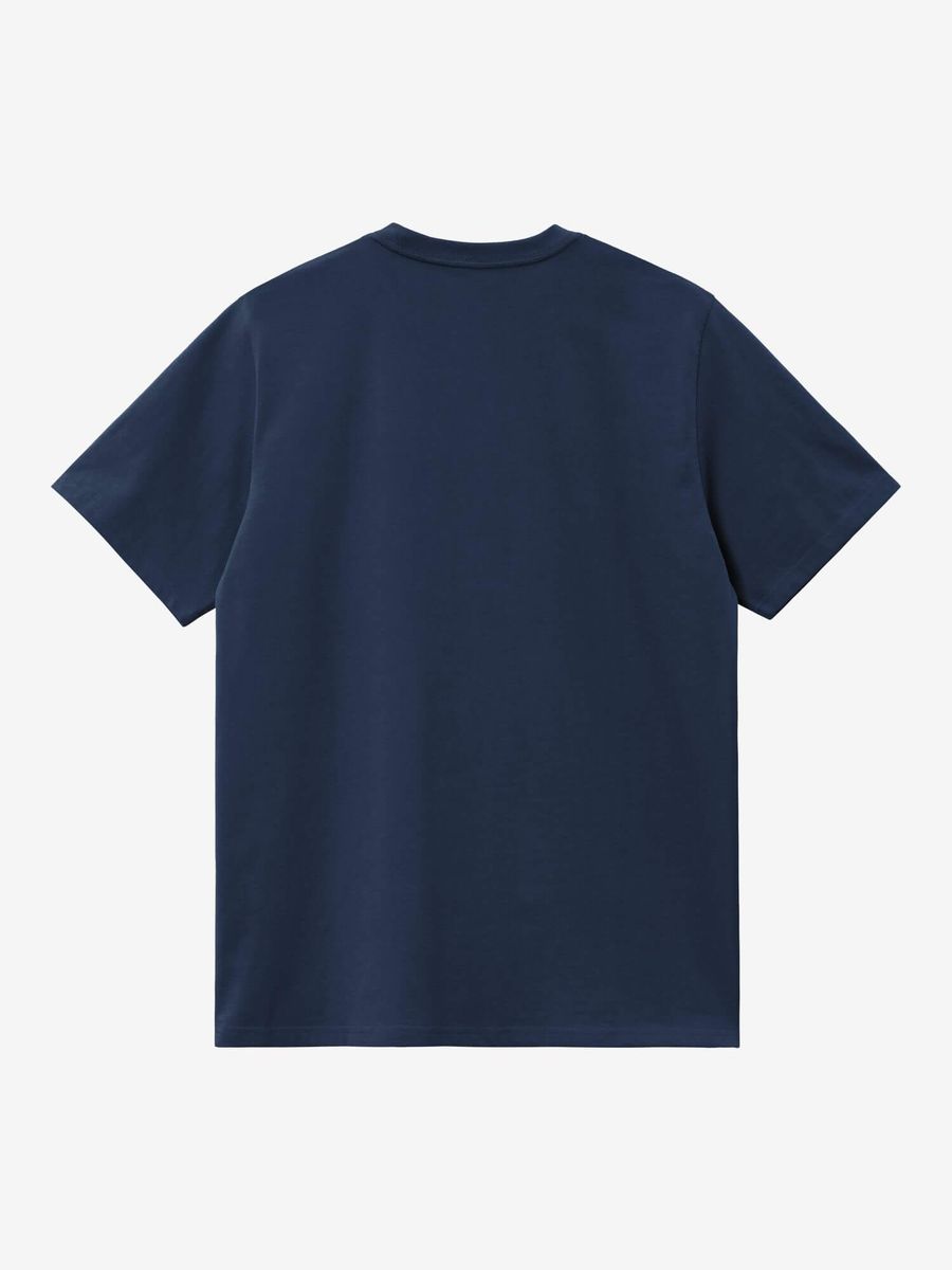 CARHARTT WIP — Футболка Script Embroidery Jupiter/White