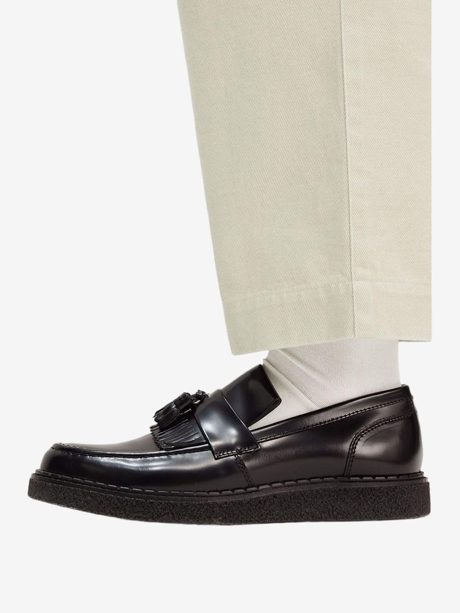 FRED PERRY — Туфли Leather Tassel Loafer Black