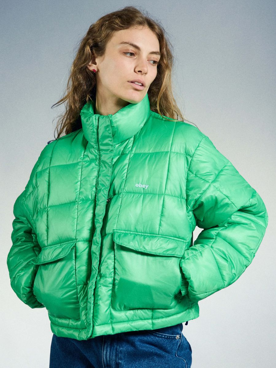 OBEY — Куртка Пуховик W Surface Puffer Green