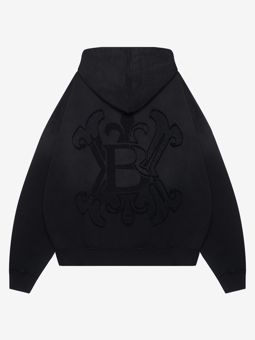 BRÛLER D’AMOUR — Худи Ombre Brûlée Graphite (Garment Wash)