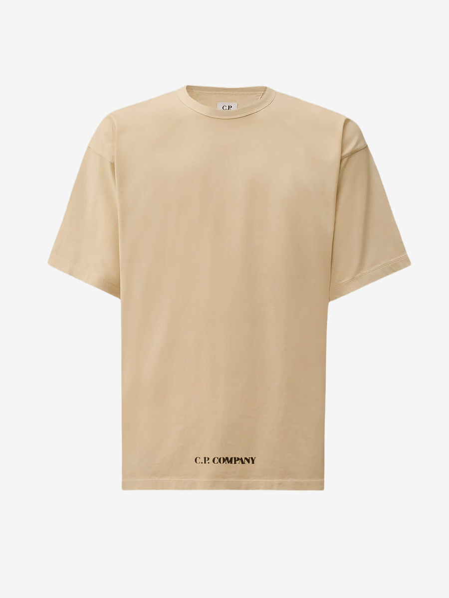 C.P. COMPANY — Футболка 1020 Jersey SS Tee Stencil Frozen Dew