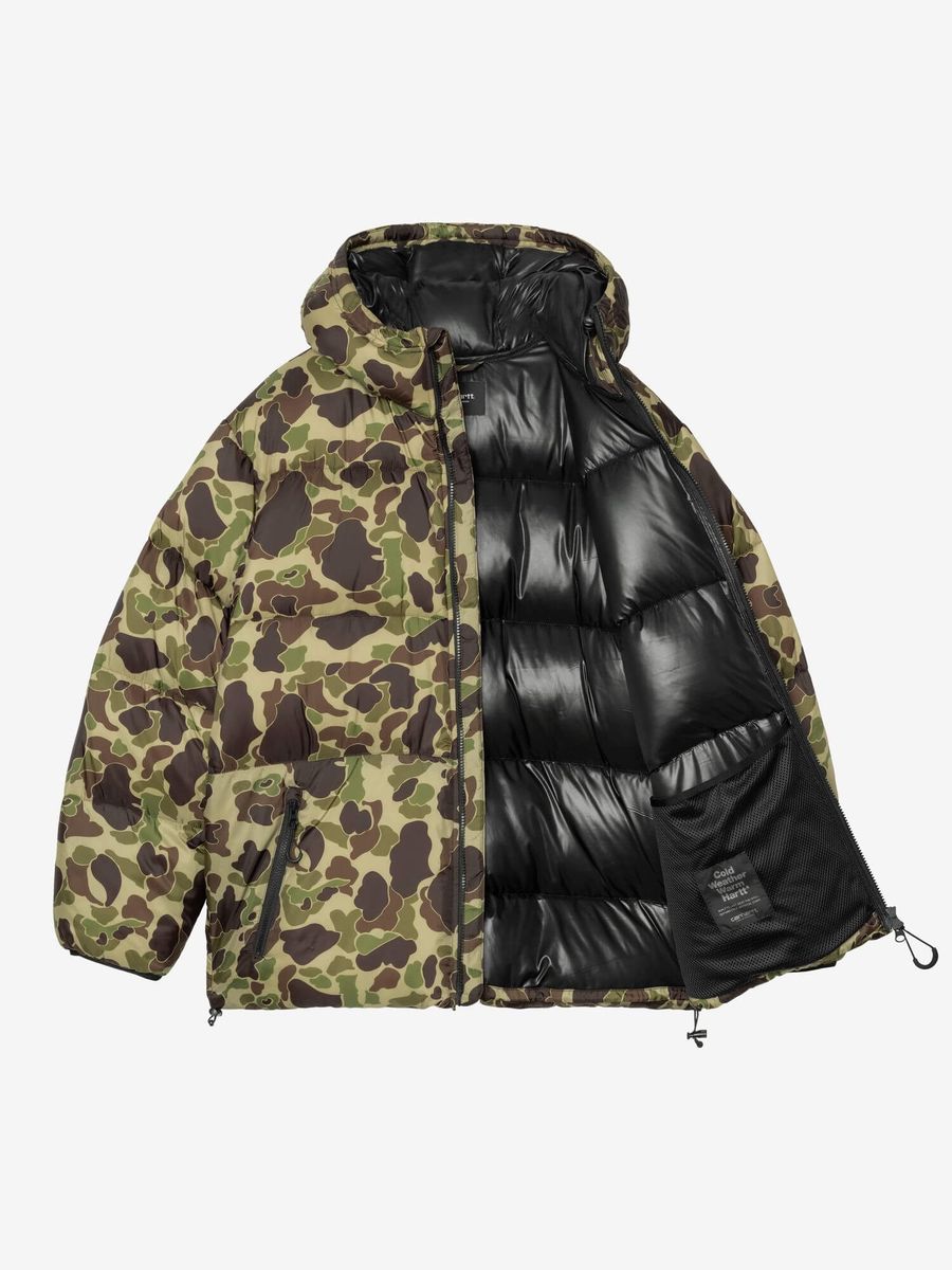 CARHARTT WIP — Куртка Toronto Puffer Black/Camo Duck Green