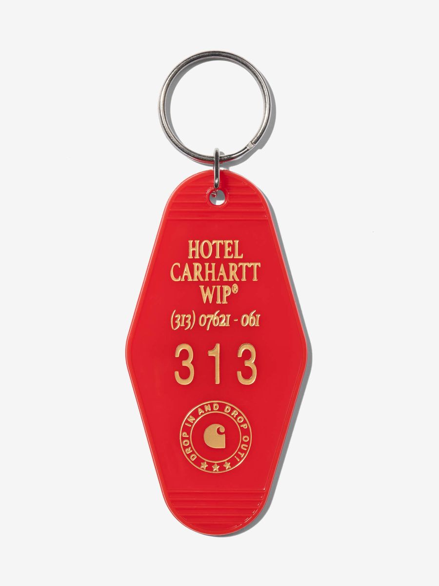 CARHARTT WIP — Брелок Hotel Keys Keychain Scarlet/Winter Spice
