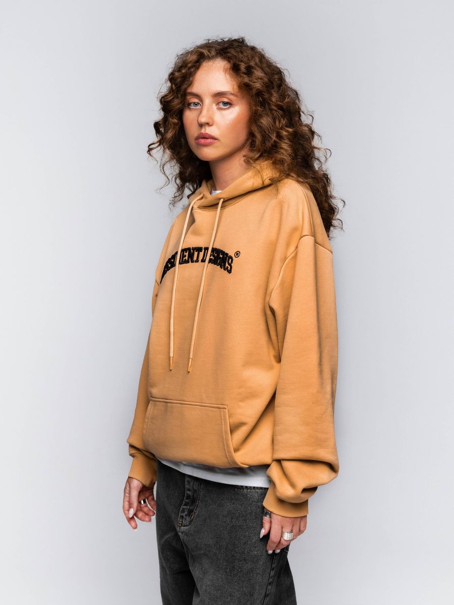DISSIDENT — Худи DD Arch Logo Heavy Cotton Camel