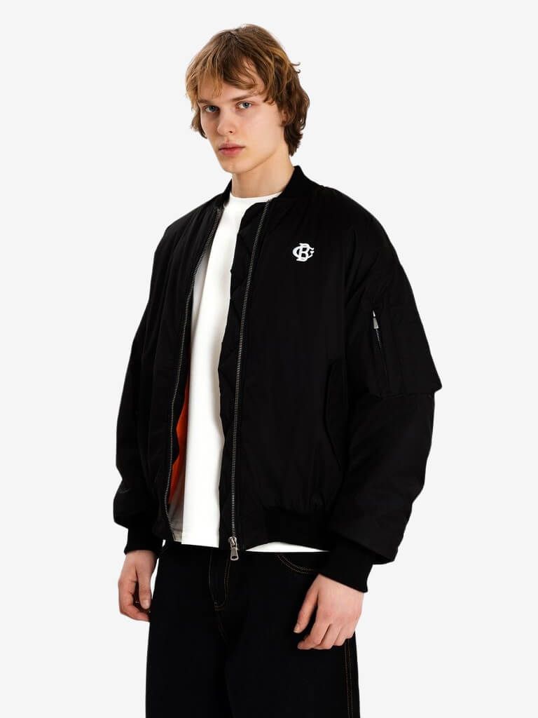 DISSIDENT — Куртка Coat of Hearts Oversized Bomber Black