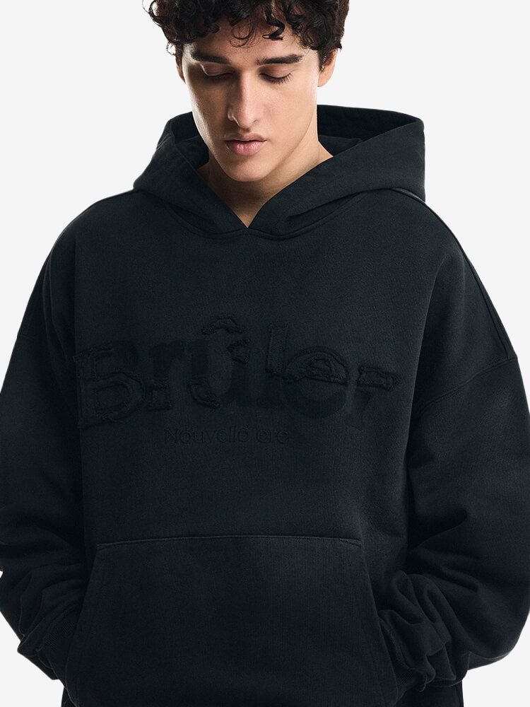 BRÛLER D’AMOUR — Худи Ombre Brûlée Graphite (Garment Wash)