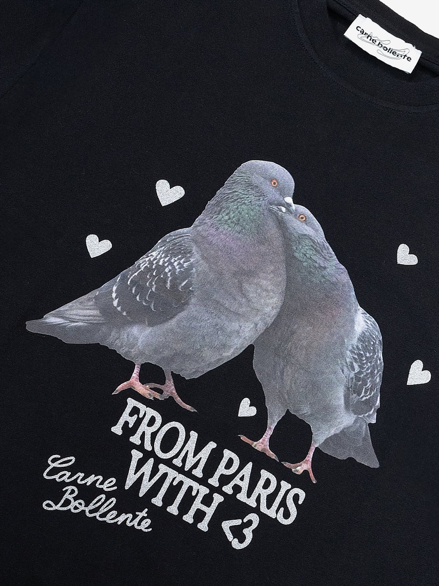 CARNE BOLLENTE — Футболка Lovebirds Black