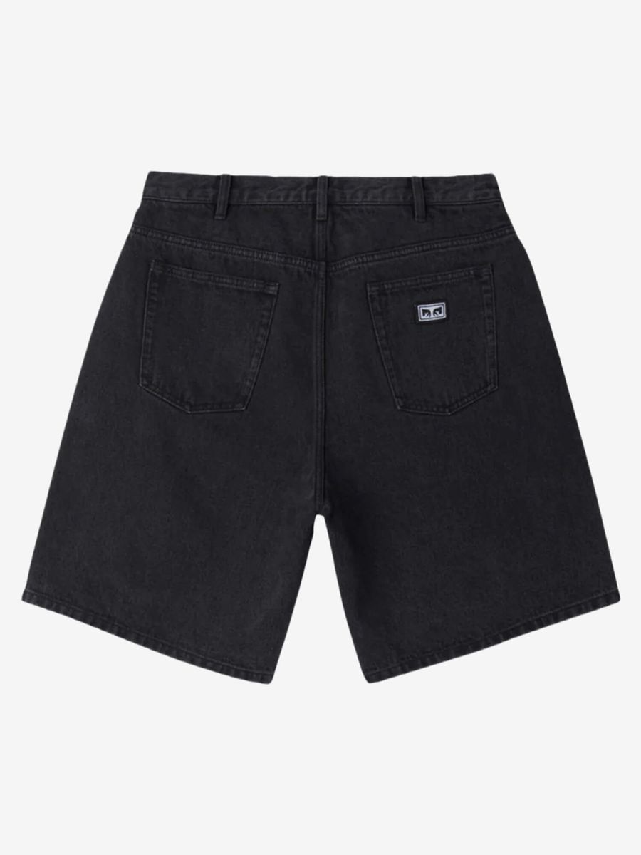 OBEY — Шорты Bigwig Baggy Denim Faded Black
