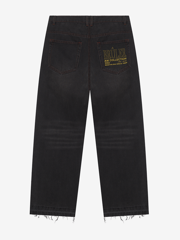 BRÛLER D’AMOUR — Джинсы Jeans De Mon Père Black