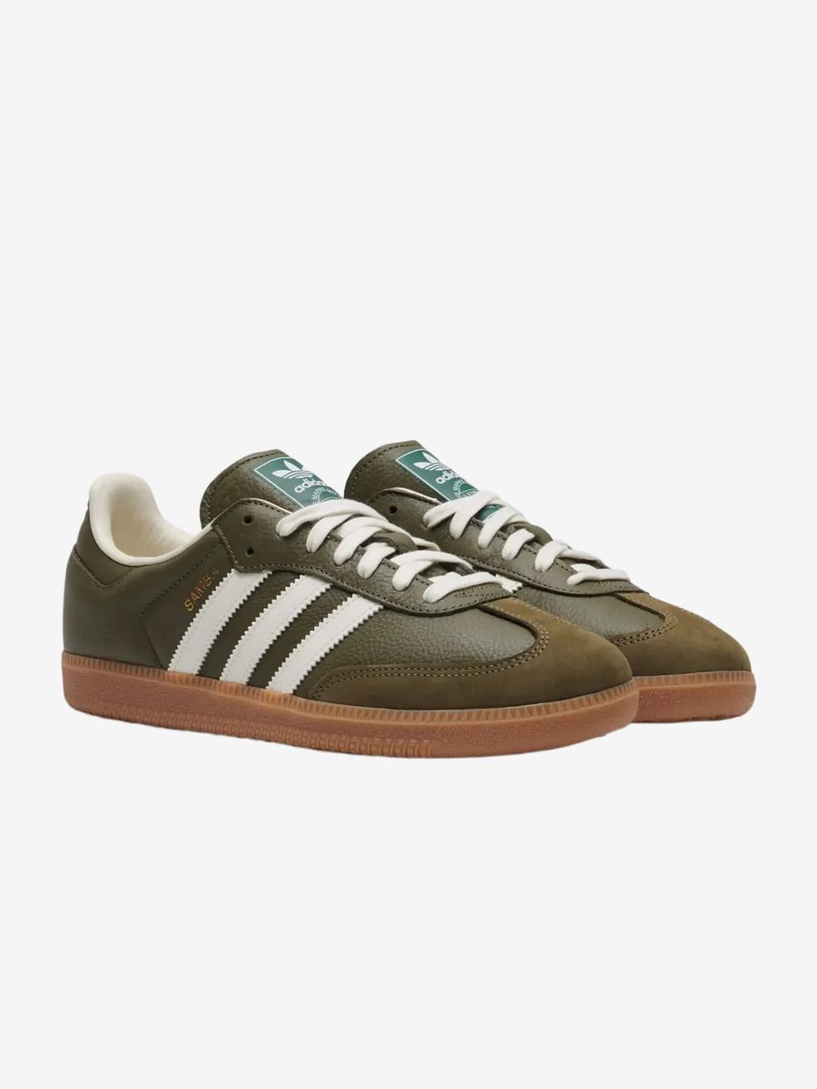 ADIDAS ORIGINALS — Кроссовки Samba Dark Khaki/Off White/Gum