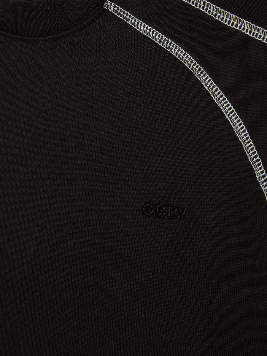 OBEY — Футболка Contrast Stitch Tee Digital Black