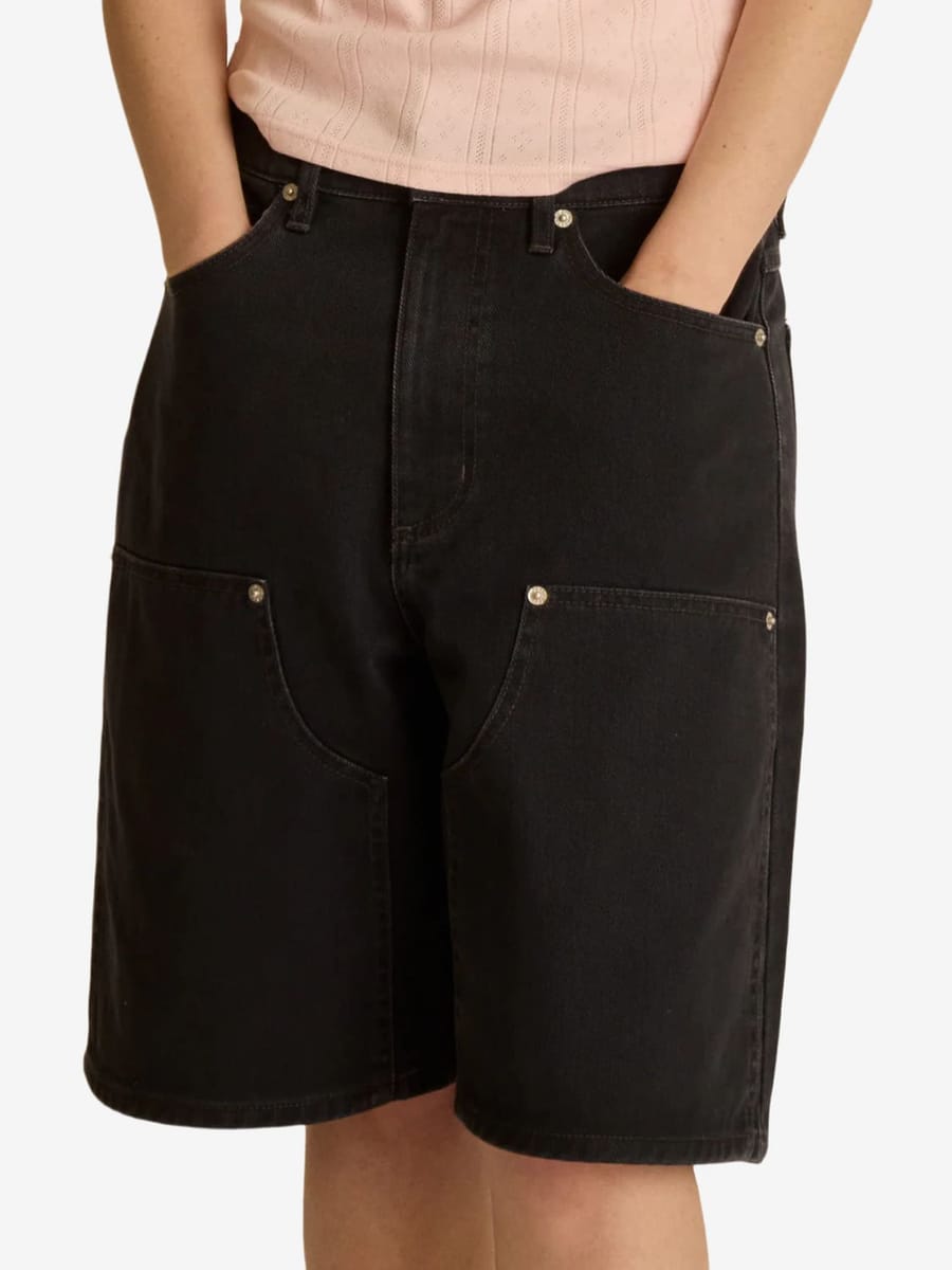 OBEY — Шорты W Shift Panel Short Digital Black (Faded Wash)