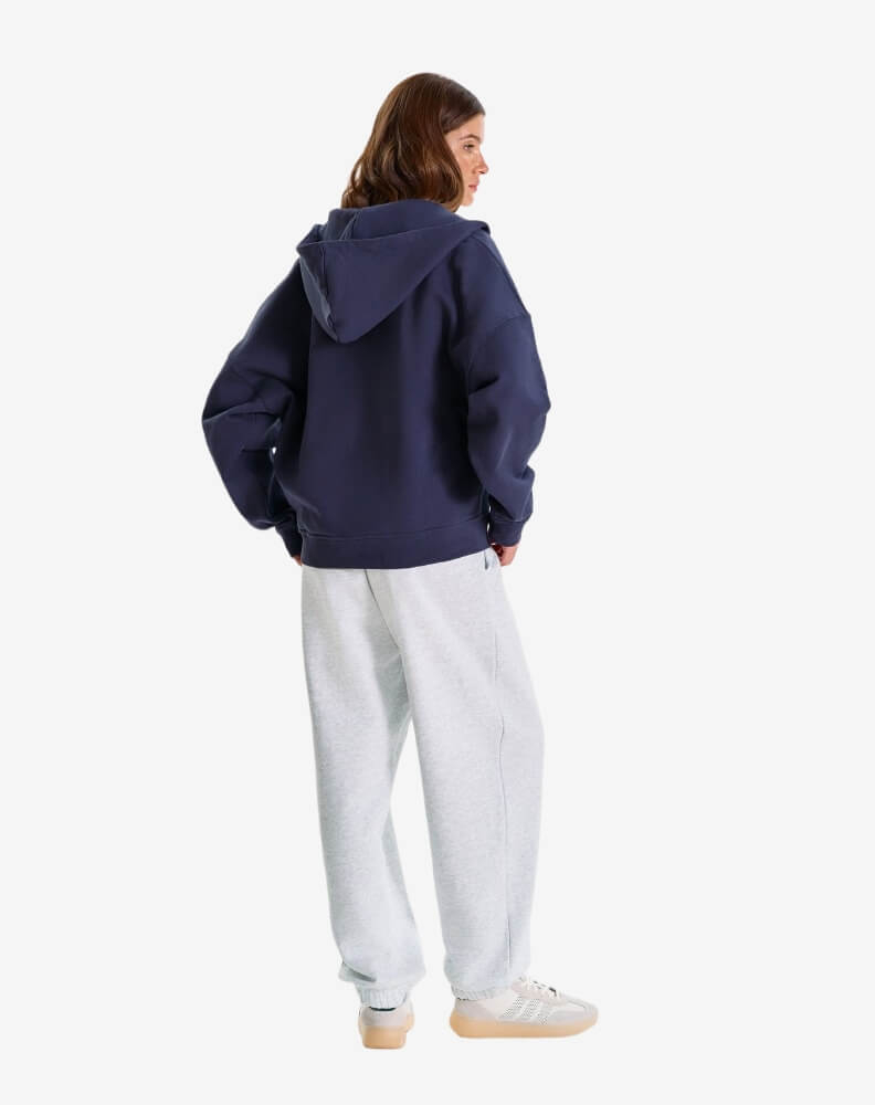 BRÛLER D’AMOUR — Худи Zip Logo de Base 01 Navy Blue