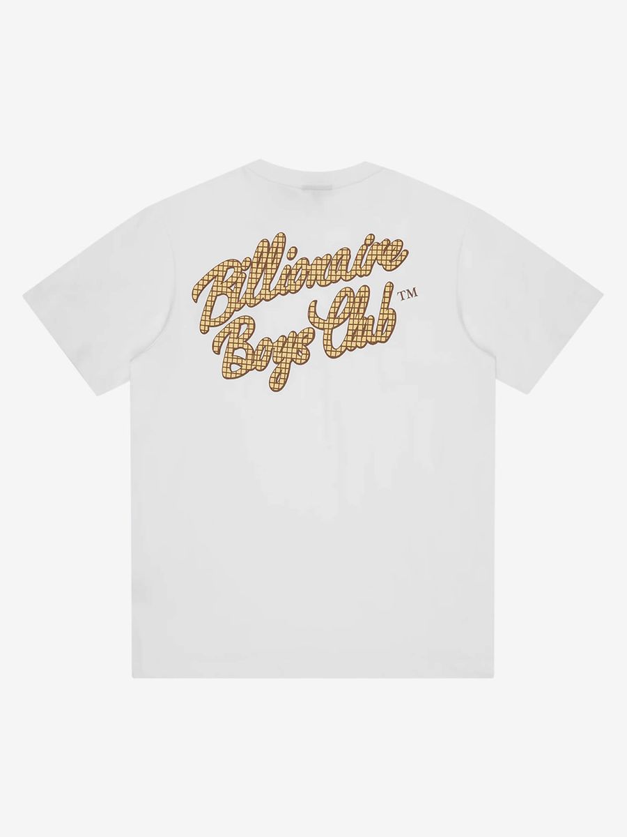 BILLIONAIRE BOYS CLUB — Футболка Script Logo White