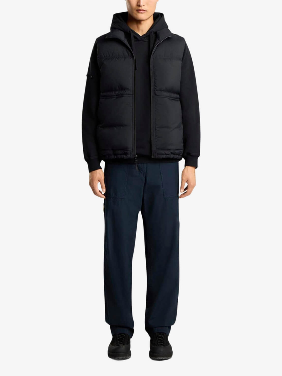 STONE ISLAND — Худи Brushed Organic Hood Black