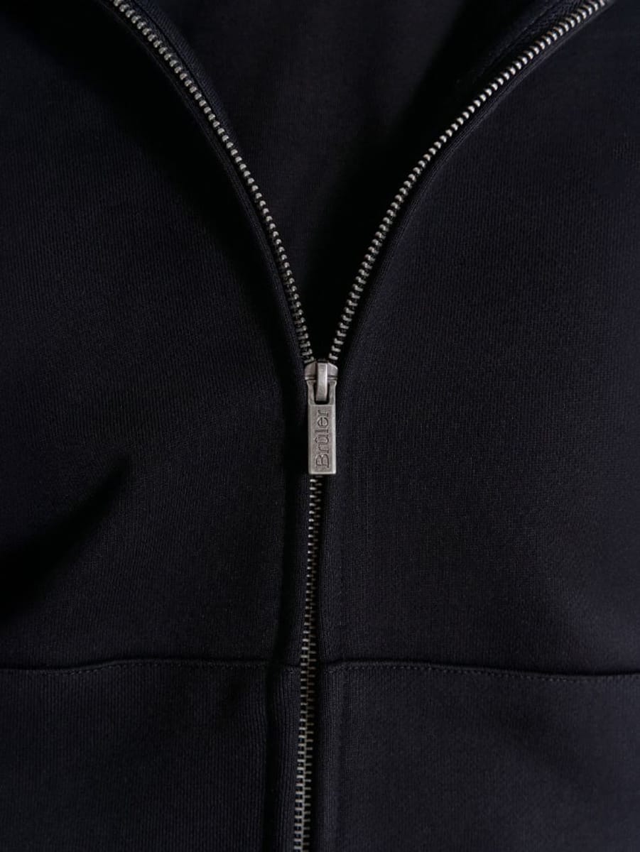 BRÛLER D’AMOUR — Худи Zip Logo de Base 01 Black