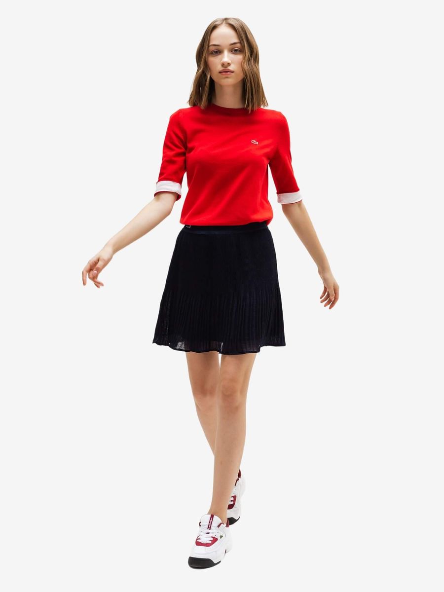 LACOSTE — Юбка Plated Skirt Navy Blue