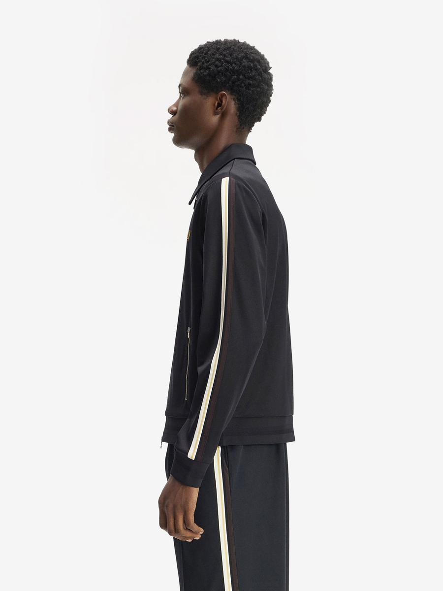 FRED PERRY — Олимпийка Tipped Tape Track Jacket Black