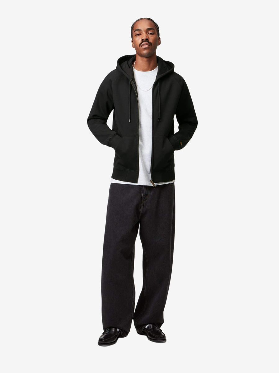 CARHARTT WIP — Худи ZIP Chase Black/Gold
