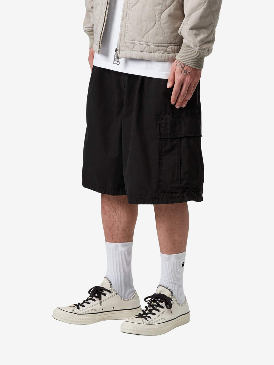 CARHARTT WIP — Шорты Cole Cargo Black (Garment Dyed)