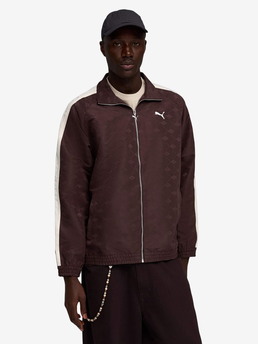 PUMA — Олимпийка T7 Woven Track Jacket Chocolate Brown