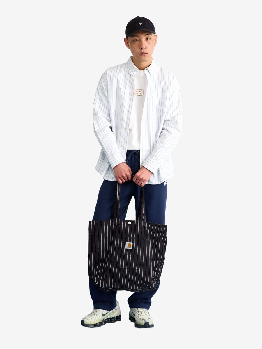 CARHARTT WIP — Сумка Шоппер Hendry Tote Seaton Stripe Black/Wax (Rinsed)
