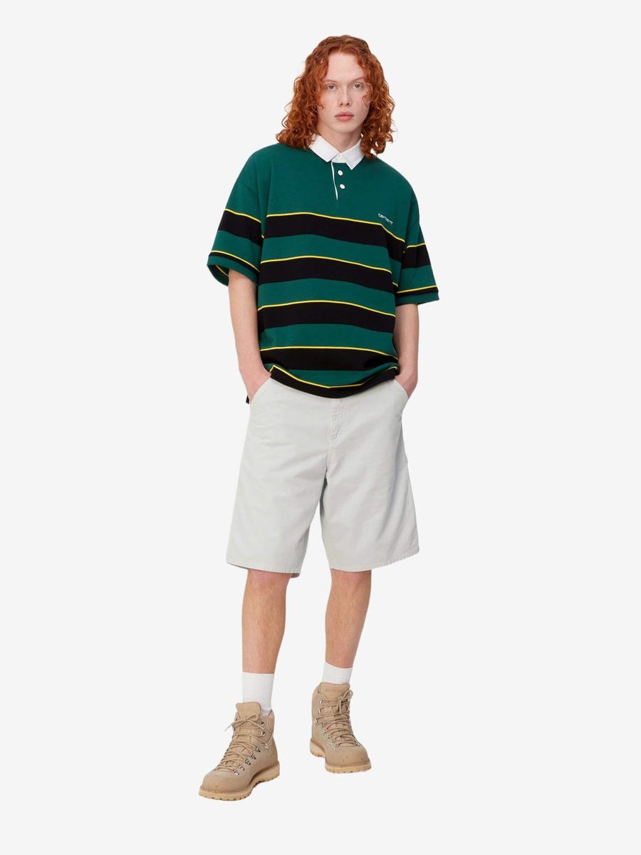 CARHARTT WIP — Шорты Single Knee Sonic Silver Garment Dyed