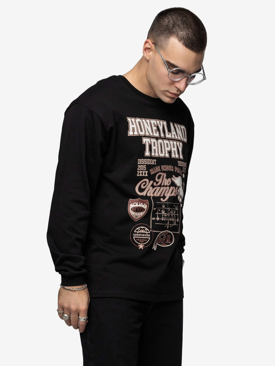 DISSIDENT — Лонгслив Trophy ss25 Black