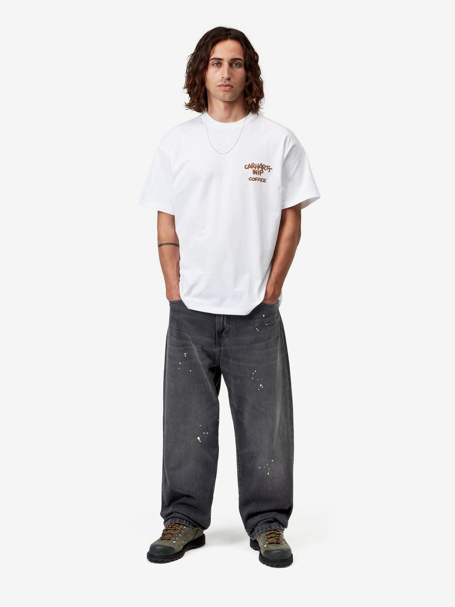 CARHARTT WIP — Джинсы Landon Black (Destroy Wash, Splatter)