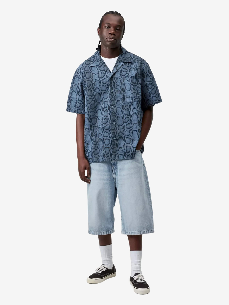 CARHARTT WIP — Шорты Langdon Blue (Heavy Worn Bleached)