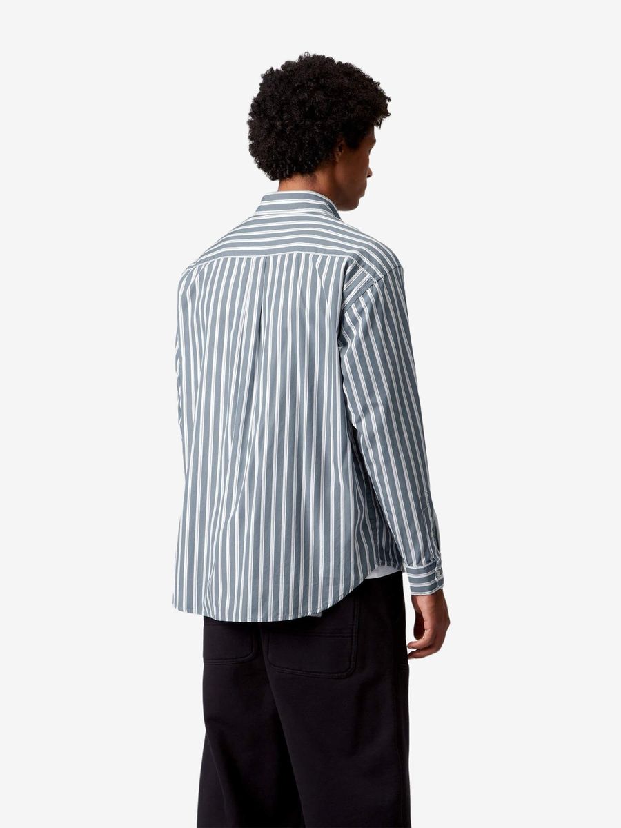 CARHARTT WIP — Рубашка L/S Malden Shirt Malden Stripe Angelite